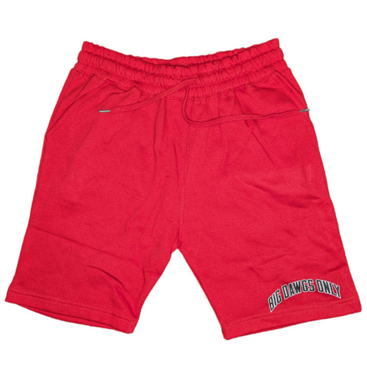 BDO Red Shorts BW label